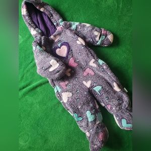 Bon Bebe purple light snowsuit